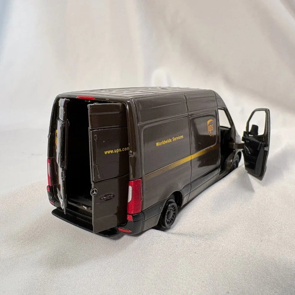UPS Sprinter Van USPS Mail Truck Diecast Toy Set - Picture 5 of 8